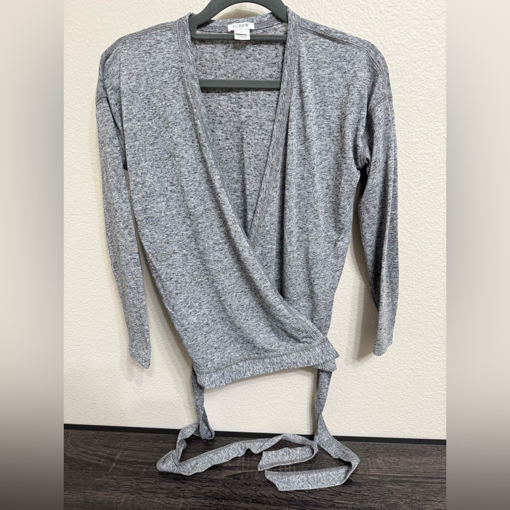 J. Crew Heather Gray Light Wrap Cardigan